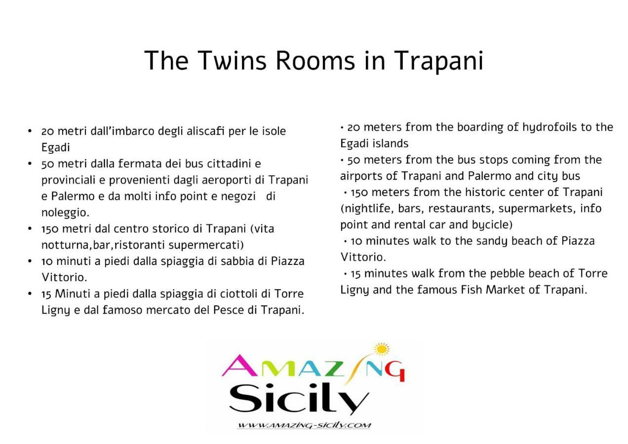 The Twins Rooms In Trapani 1 外观 照片
